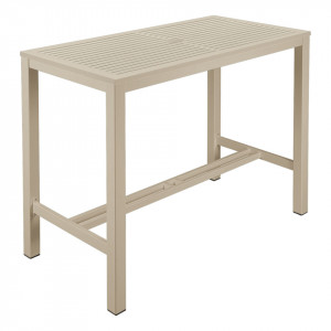 Code: 2AUAH14.04 Алюминиевый обеденный стол Aura High 140 Teak  Aura High Dining