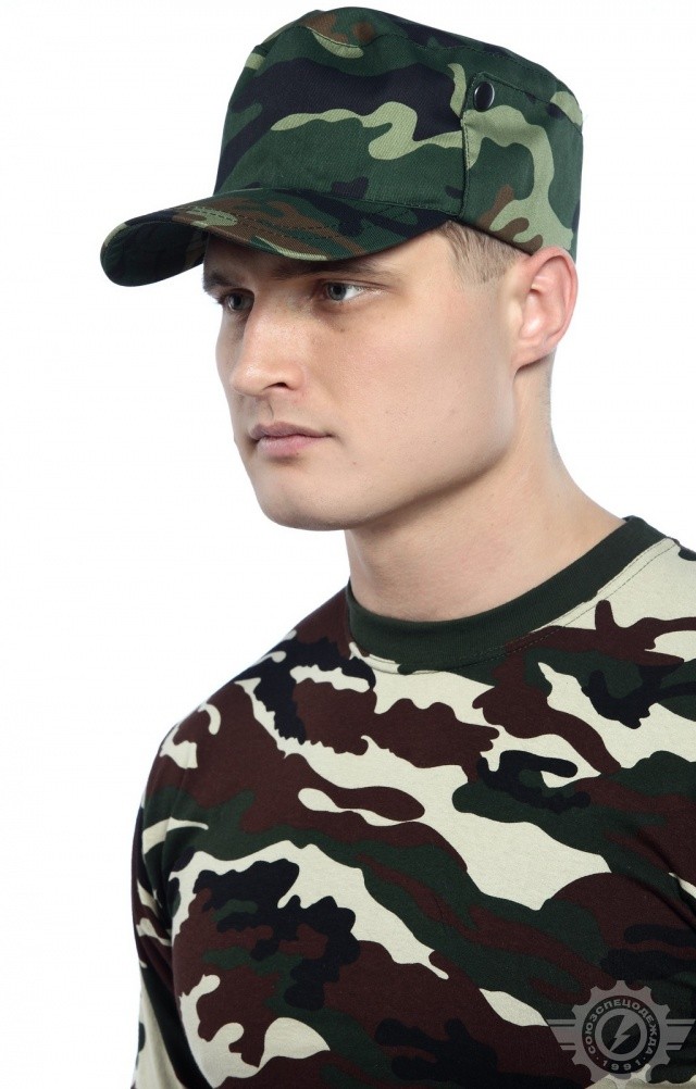 66609 Кепи "Дельта" летняя зеленый камуфляж  Камуфляжная форма  размер 60 Спецодежда  - Вид №2