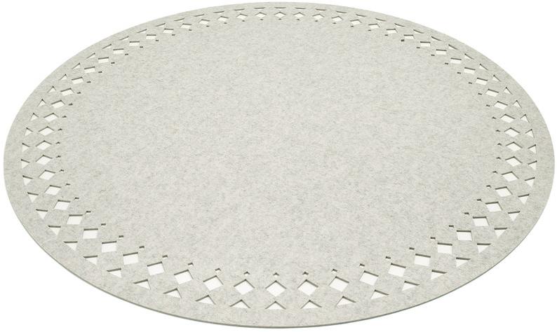 HEY-SIGN Однотонный круглый войлочный коврик sun-id-1425233 - Вид №2