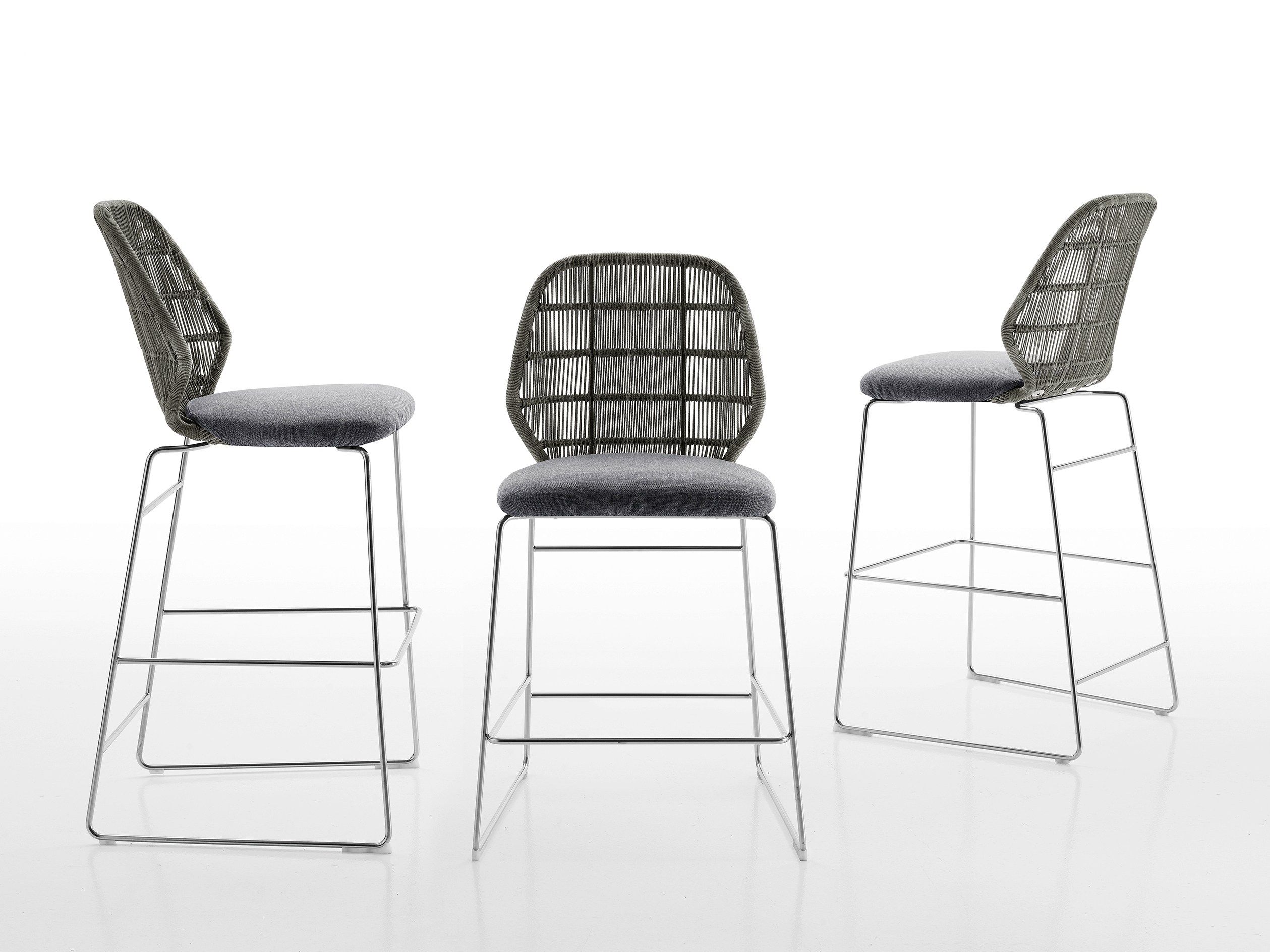 Сани сад табурет с подставкой для ног B&B Italia Outdoor кринолин ARCH-00117366 - Вид №1