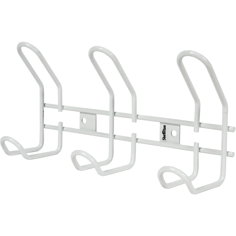Вешалка настенная SHT-WH14-3 26.5х13 см, металл, цвет белый Sheffilton STLM-2095050