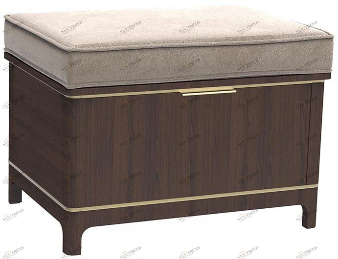 2710 Пуф с ящиком Модерн Серебряный дождь R-HOME 40092852H_GSD