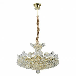 Подвесной светильник MW-Light Лаура 5 345011508 MW-LIGHT ДИЗАЙНЕРСКИЕ, ЛАУРА 199246 Золотой