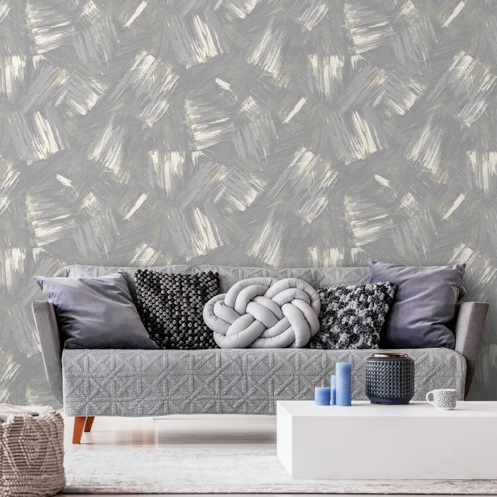 Обои флизелиновые Ateliero Soho серые 1.06 м AT38177-11 STLM-2168671 - Вид №2