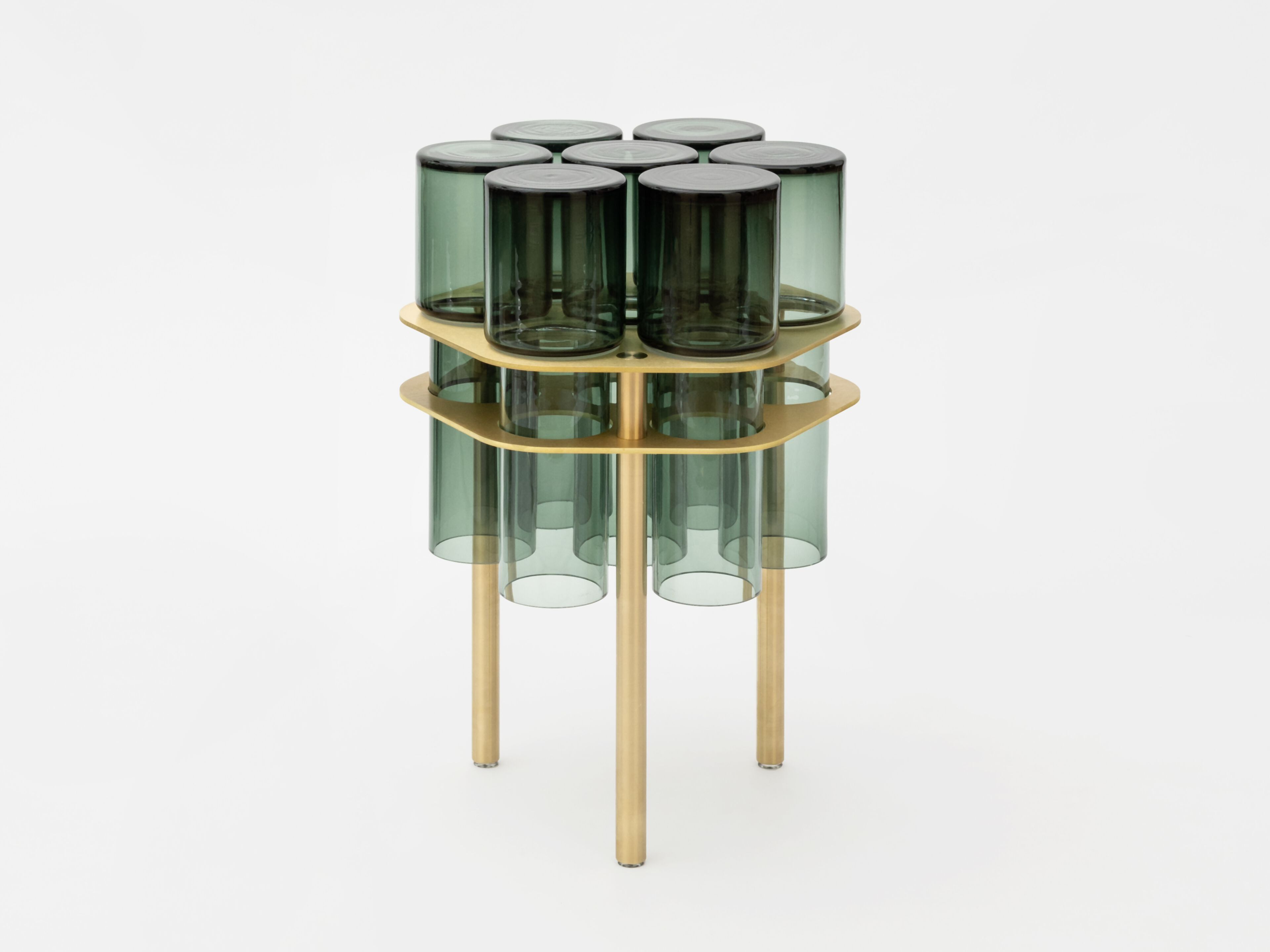 Журнальный столик из дутого стекла и латуни SkLO FIELD 7 ARCH-00083613 - Вид №7