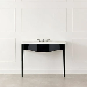 Тумба для ванной с раковиной глянец Lavello 114 LAV-N-114-BK-IO