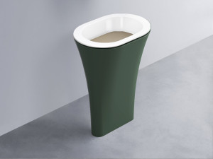 AMLA65-BL+AMPILO-AV+AMCOLO-MU Раковина Amedeo Ovale отдельностоящая cielo Enjoy + Amedeo
