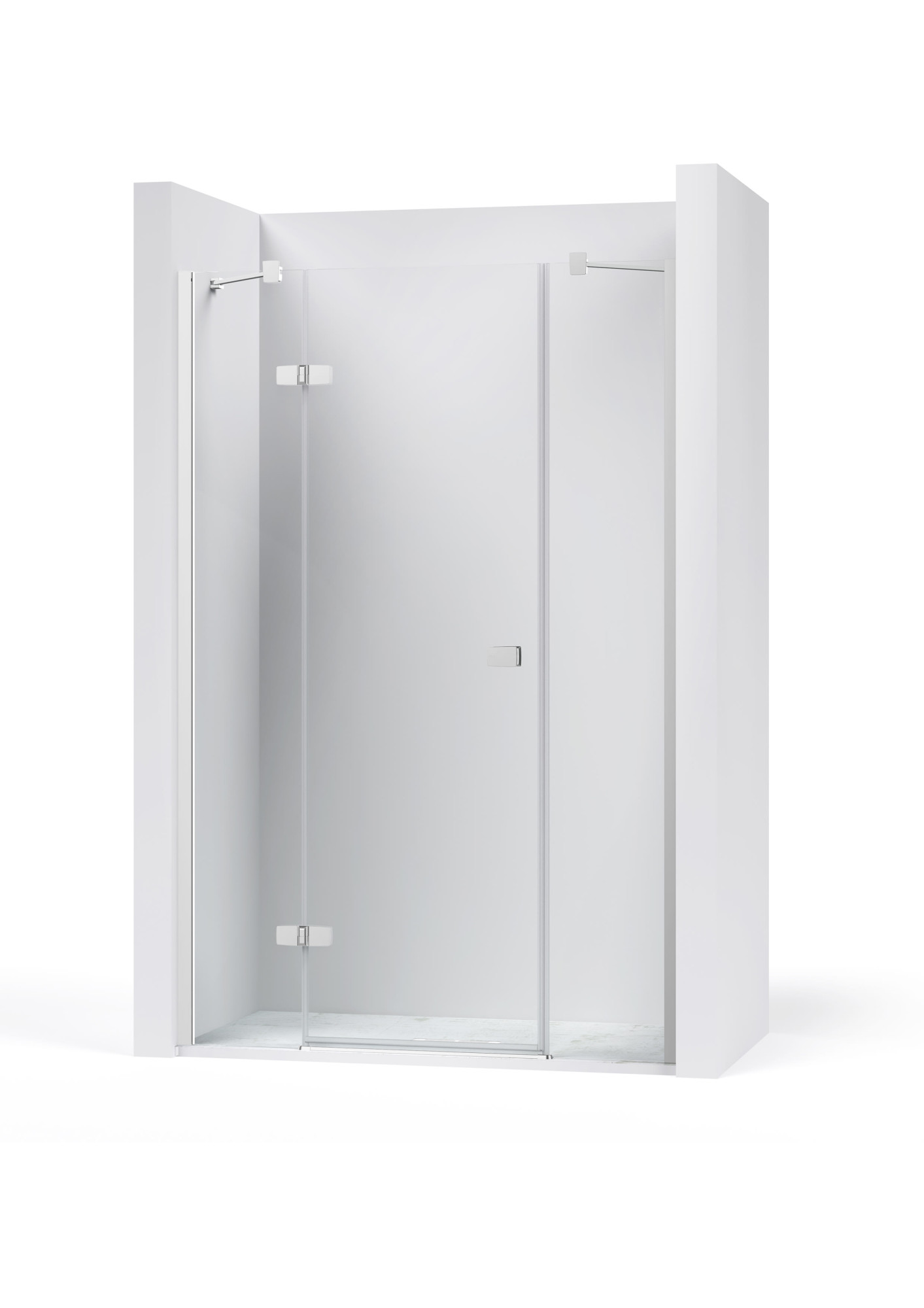 AM323......... P2F - Душевая панель с 1 откидной створкой + 2 фиксированными ROCA Vela