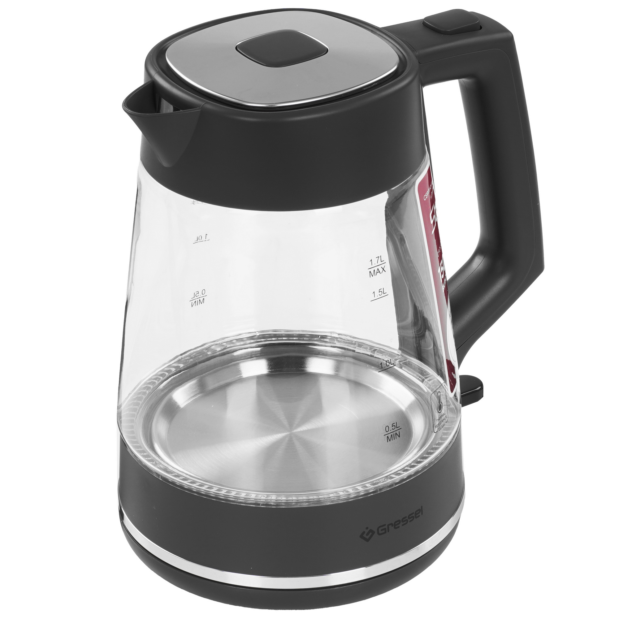 9256888 Электрочайник Gressel RGRK-771116 серый STDN-0061575 - Вид №3
