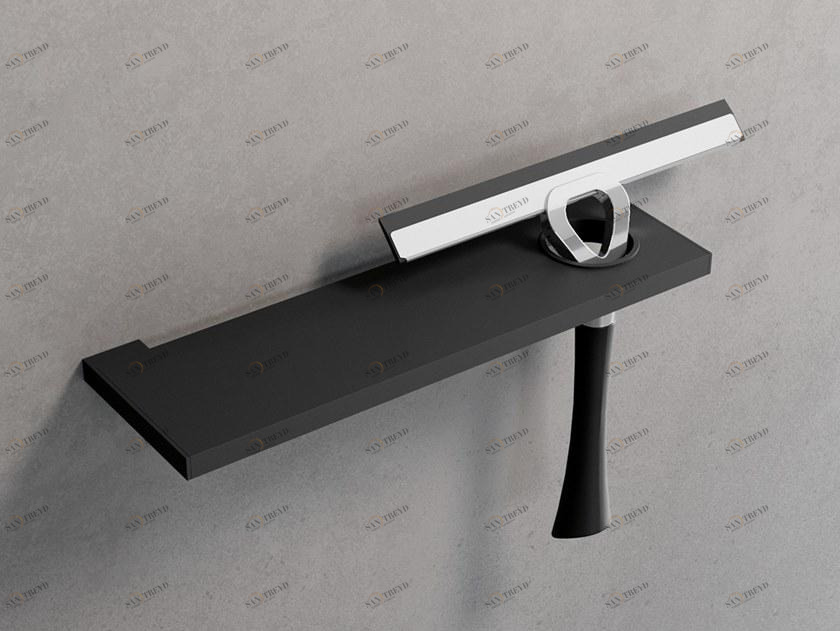 NOVELLINI Металлическая полка для ванной с дверцей ракеля Frame sun-id-1494458