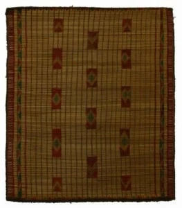 AFOLKI Прямоугольный коврик из дерева и кожи Tuareg St043tu