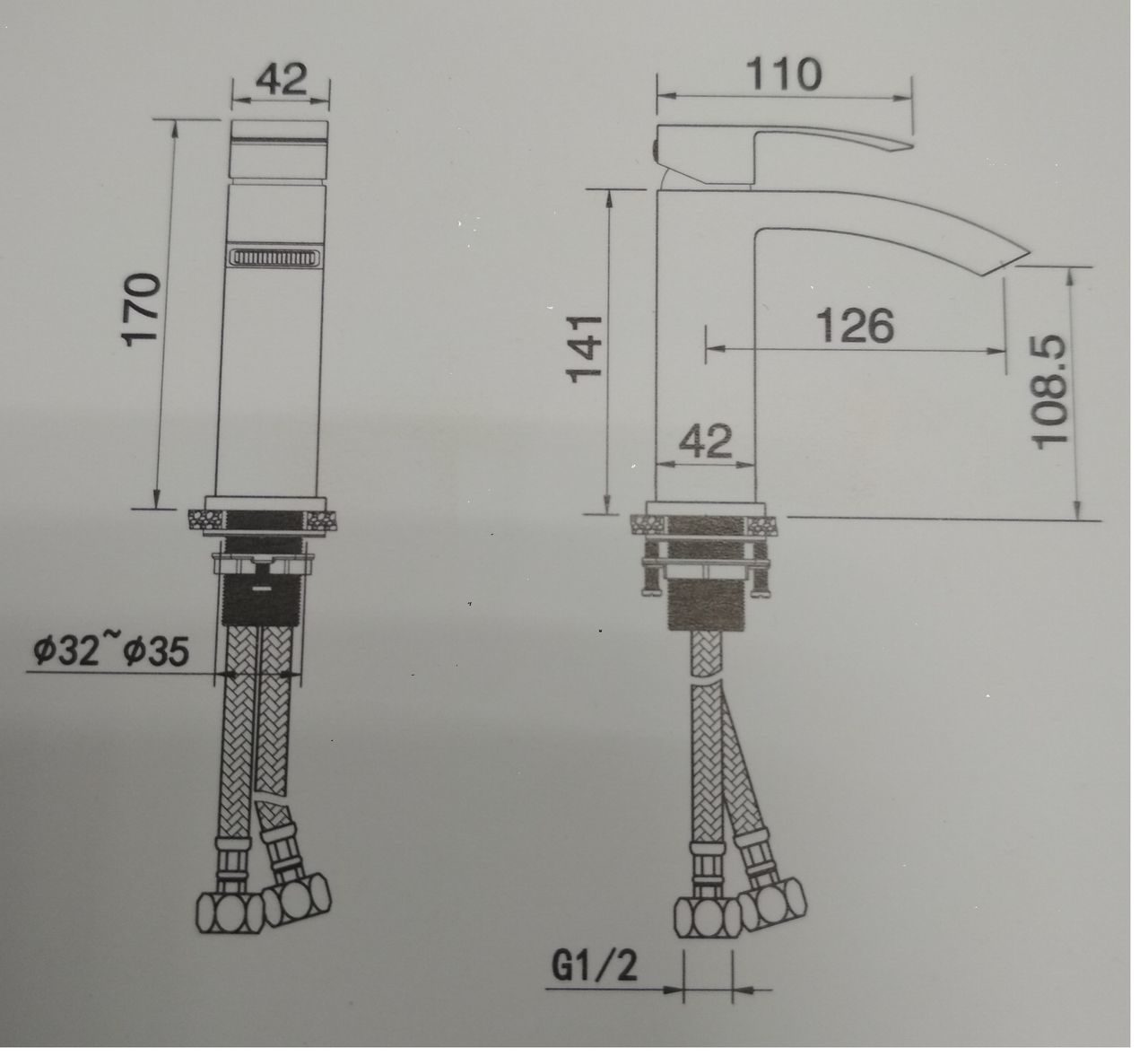 GZ 25011 Смеситель для раковины однорычажный Ganzer Хром Ganzer Германия 14072 - Вид №2