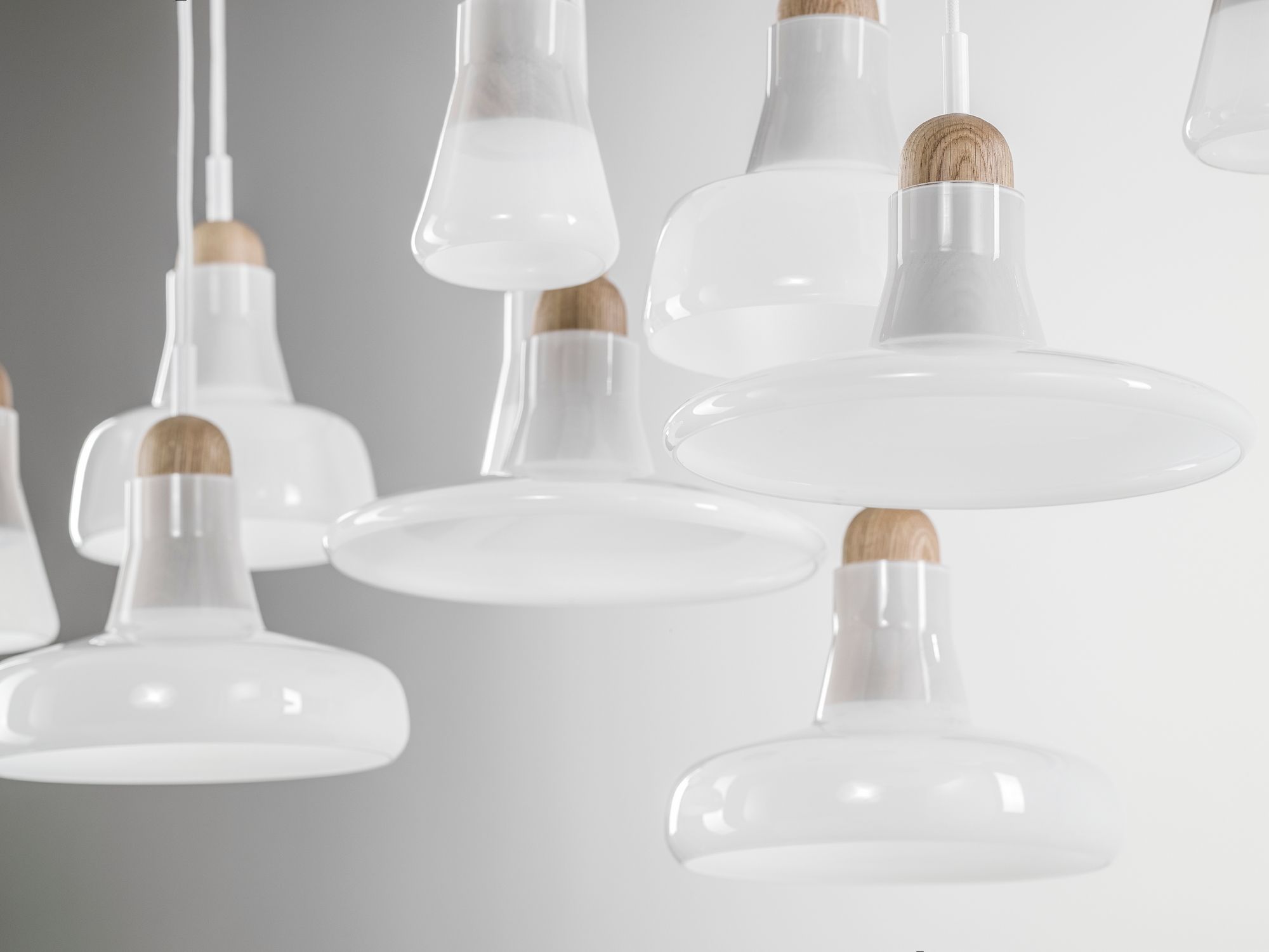 Подвесной светильник из дутого стекла с регулируемой яркостью BROKIS Тени ARCH-00150384 - Вид №25