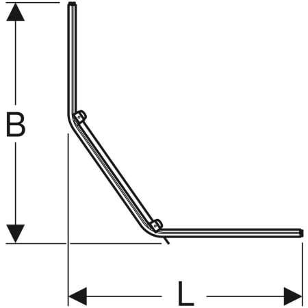 558.207.00.1 Пятиугольный передний элемент Porsgrund Showerama 10-5 Geberit  - Вид №2