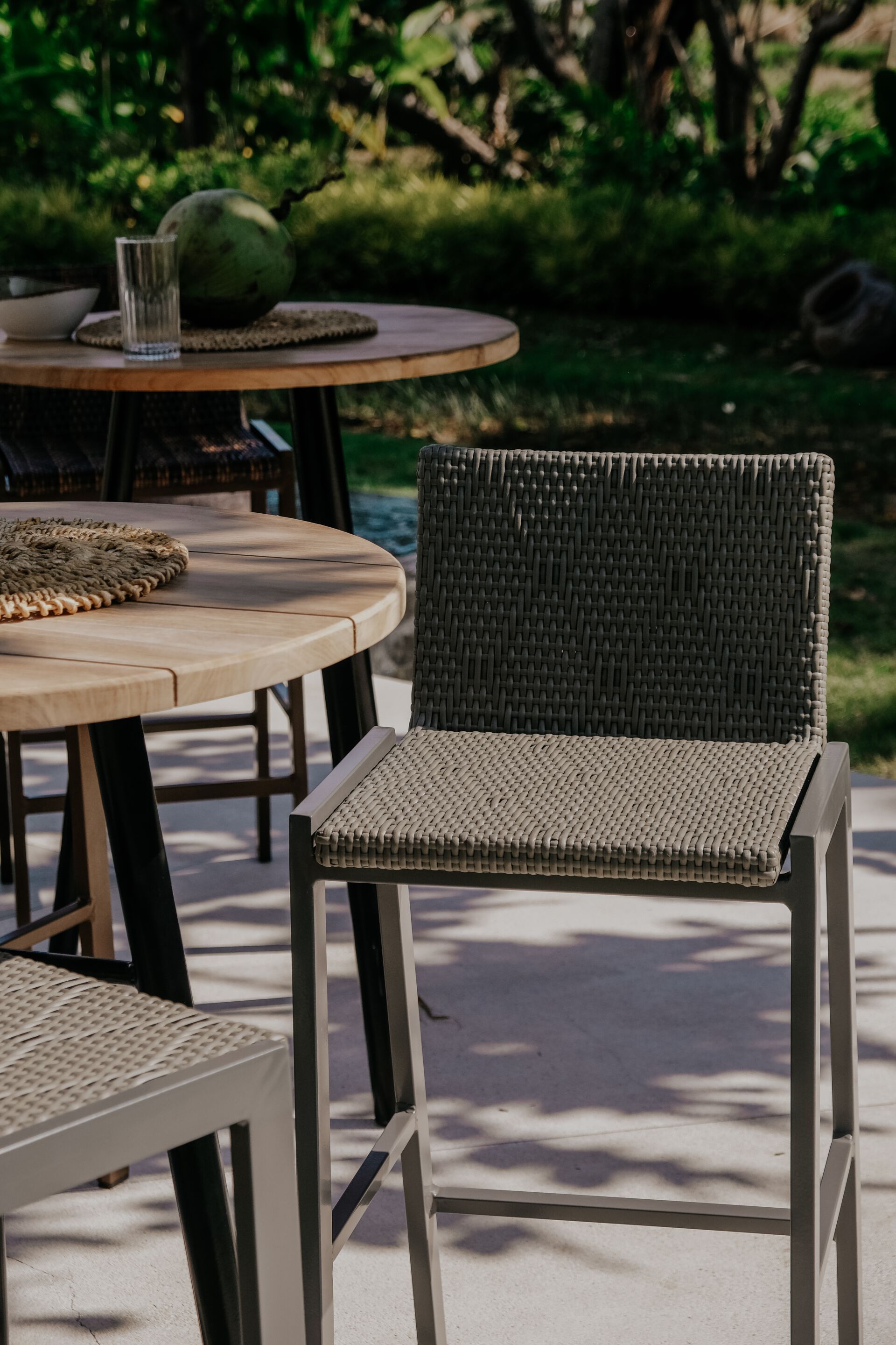 Высокий садовый стул из синтетического волокна со спинкой cbdesign Gatsby ARCH-00027960 - Вид №4