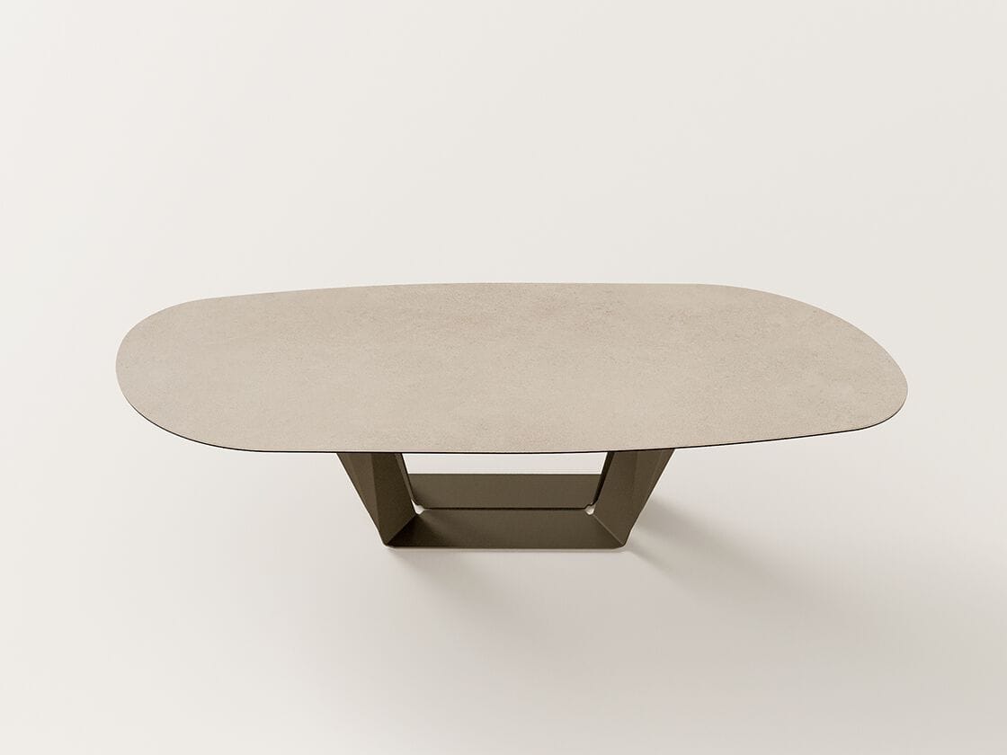 Овальный керамический обеденный стол MOBLIBERICA Plec ARCH-00127136 - Вид №1