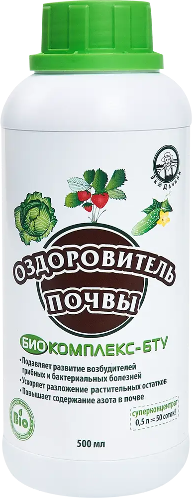 Экодачник Био Комплекс БТУ - универсальное удобрение для оздоровления почвы 500 мл 86481303