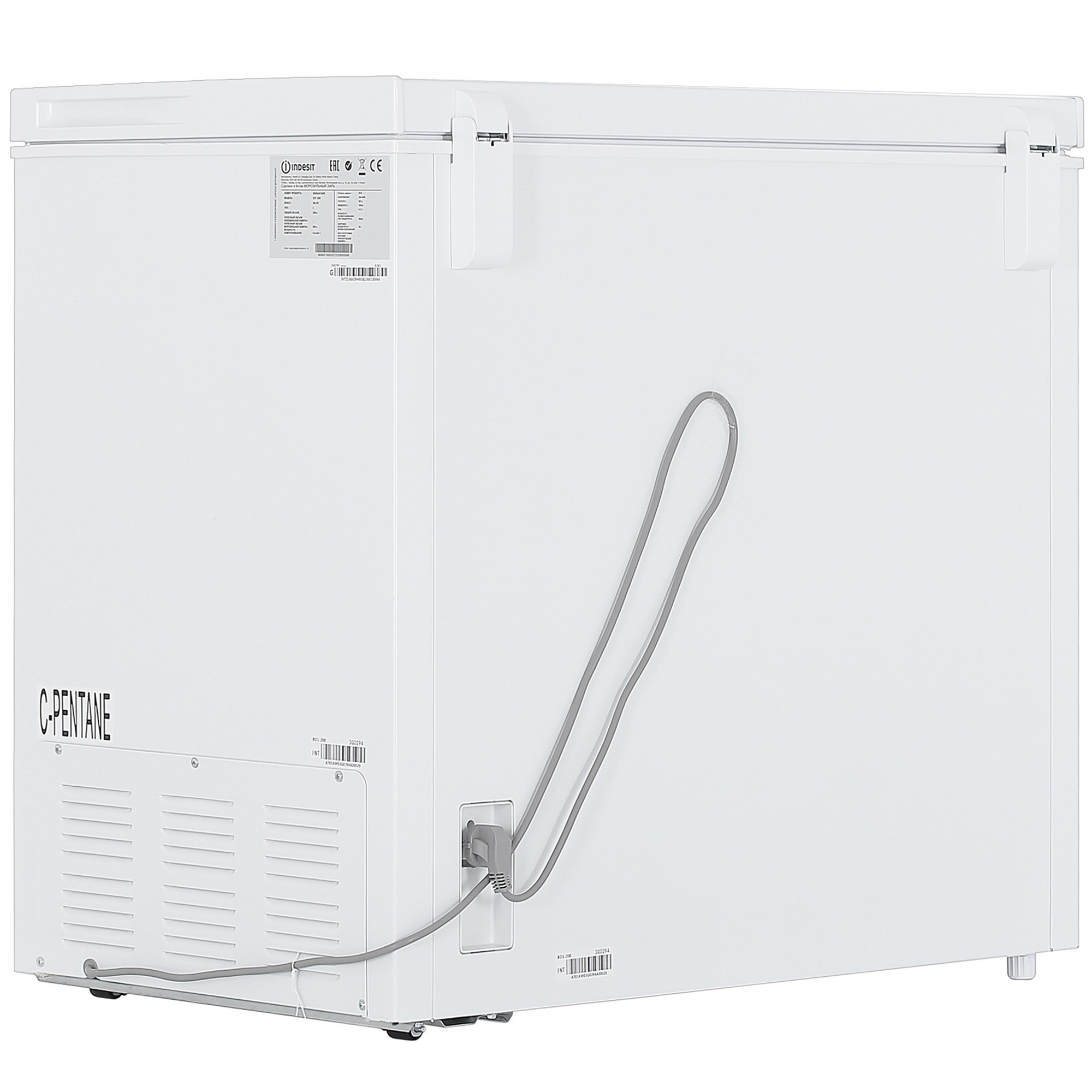 5439256 Морозильный ларь Indesit ICF 200 белый STDN-0137061 - Вид №4