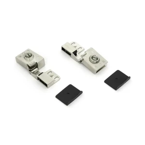 Петля мебельная для стеклянных дверей Samet Maksan 180°, 2 шт.