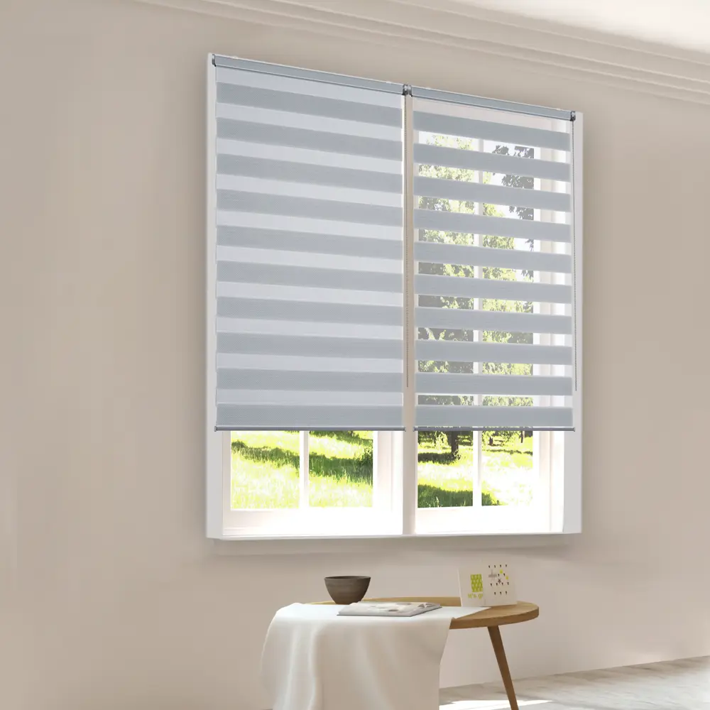 Рулонная штора день-ночь KREAFORTA Novosiberia 50×175 см серая 89408635 STLM-1581547 - Вид №7