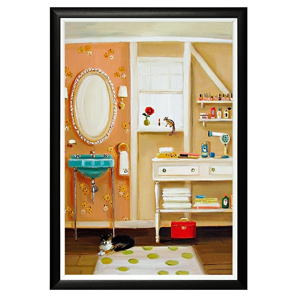 896519327_1818 Арт-постер "Котик на коврике" Object Desire 