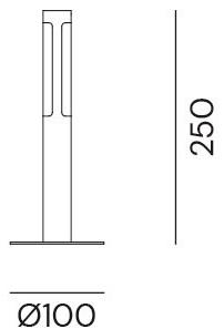 Il Fanale Светодиодный столб из нержавеющей стали To-be 280.07.44/280.08.44 - Вид №2