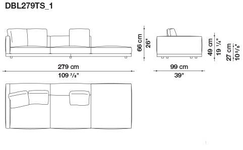 B&B Italia Кожаный диван Dock sun-id-1441060 - Вид №168