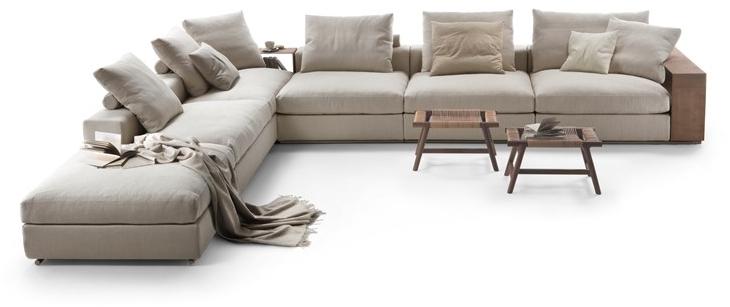 Flexform Модульный тканевый диван с вещевым ящиком Groundpiece sun-id-1444149 - Вид №2