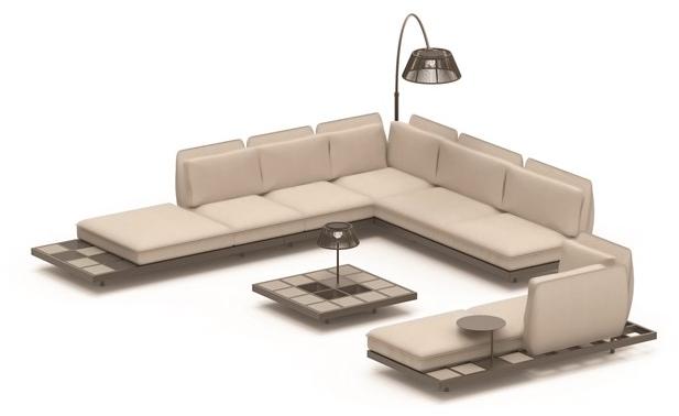 Royal Botania Садовый гарнитур из ткани Mozaix lounge sun-id-1459308 - Вид №5