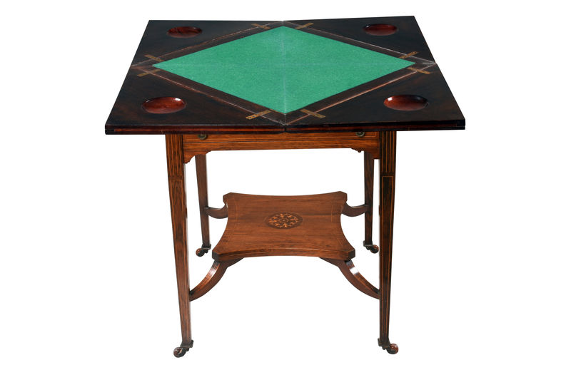 SOR27448 Эдвардианский карточный стол ijlbrown  - Вид №5