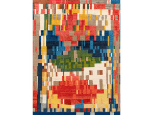 Прямоугольный шерстяной ковер