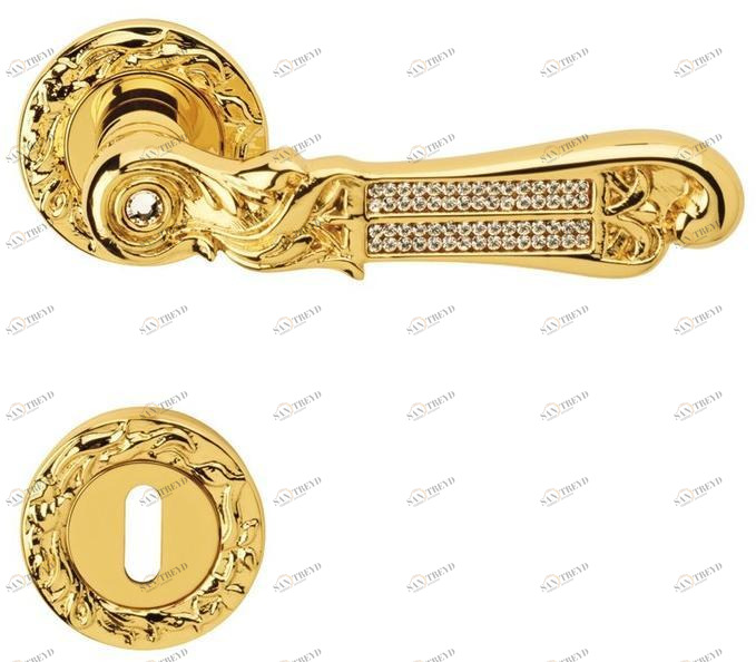 LINEA CALI' Ручка из хромированной латуни на розетке с замком Tiffany vetro sun-id-1448649