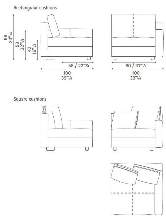 Poltrona Frau Модульный диван La collezione - divani e poltrone sun-id-1459157 - Вид №24