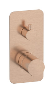 Встроенный смеситель для душа с двухходовым дивертером WE ARE IB rr310sr Brushed Rose Gold Brera