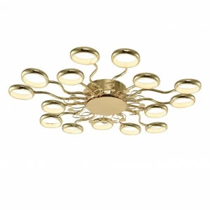 Потолочная светодиодная люстра Favourite Dominium 2321-15C FAVOURITE ДИЗАЙНЕРСКИЕ, DOMINIUM 220123 Золотой