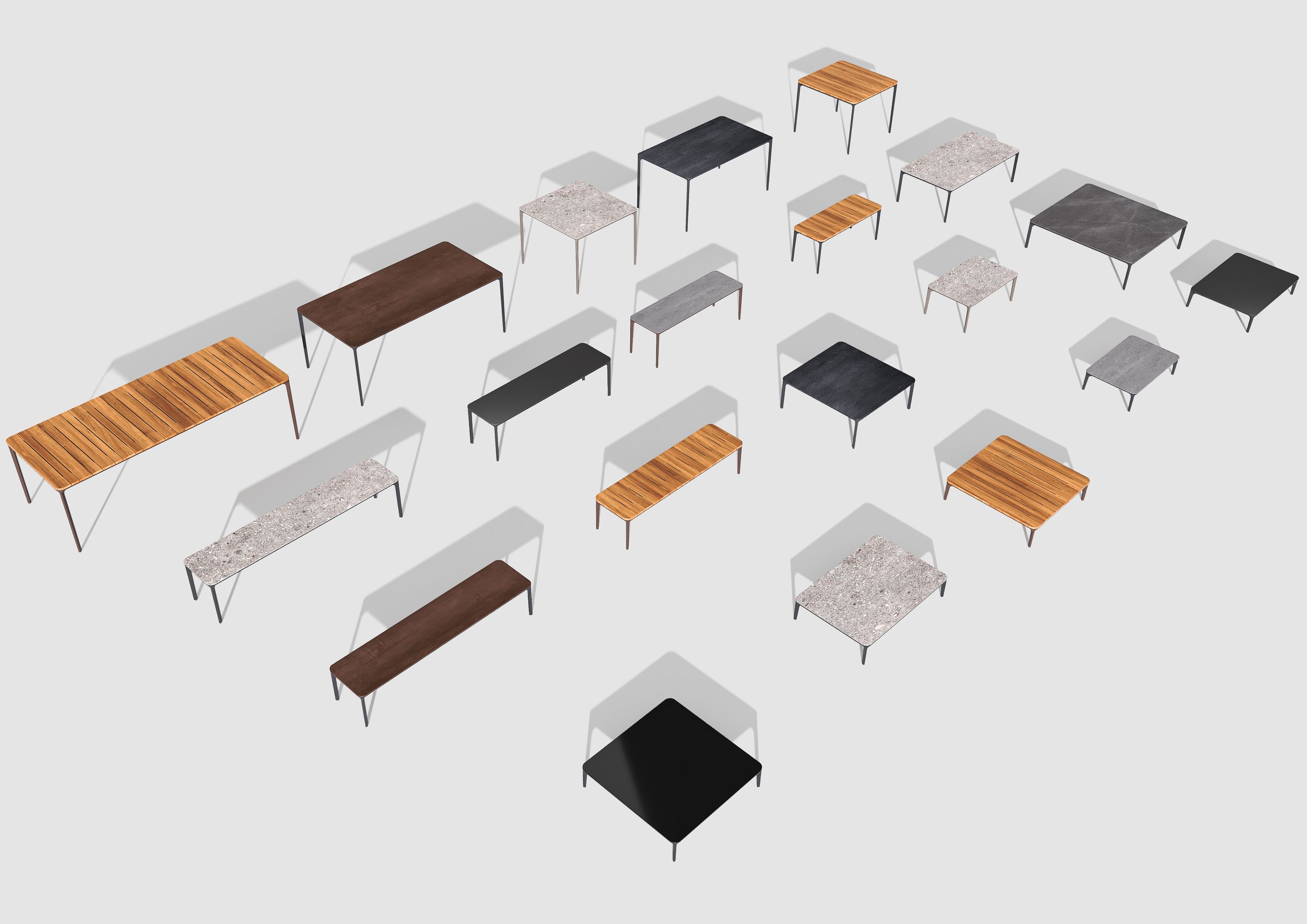 Прямоугольный садовый столик в ироко Sovet Italia ARCH-00076948 - Вид №2