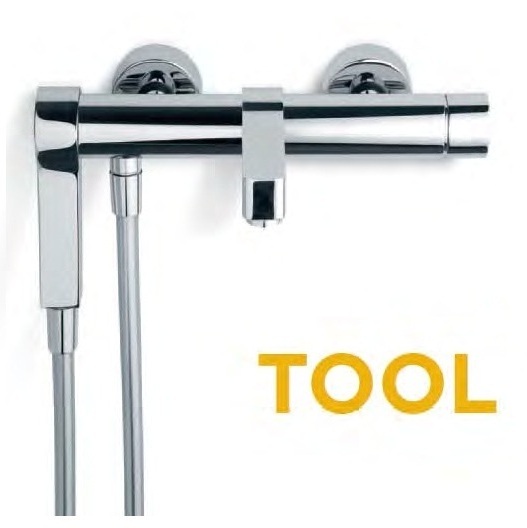 1880/P320 1 TOOL Смеситель для ванны настенный с ручным душем цвет хром Mamoli 38132 - Вид №1