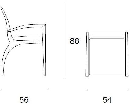 Pacini & Cappellini Стул из массива дерева  5466.1  - Вид №2