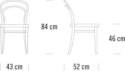 Thonet Стул Bentwood с тростниковым сиденьем 214 sun-id-1496806 - Вид №10