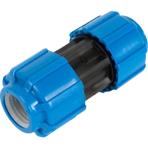 Муфта обжимная ПОЛИТЭК 20x20 мм для полиэтиленовых труб 11738529