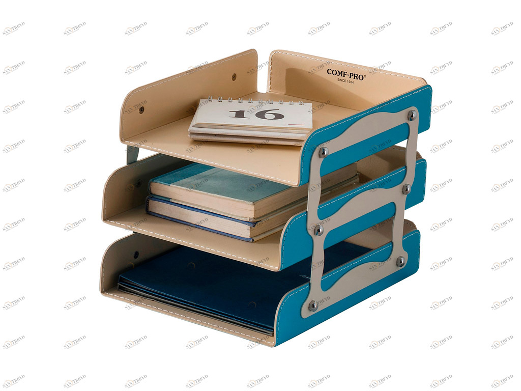 Лоток для бумаг голубой COMF-PRO  261320 Голубой Santreyd 