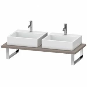 BR105C04343 Brioso Консоль для накладной и встраиваемой сверху раковины компакт Базальт матовый, декор