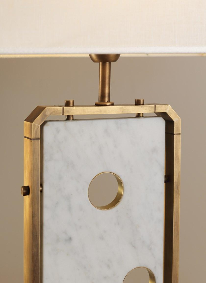 OFFICINACIANI Настольная лампа с отраженным светом из мрамора Domino Hl1076ta-1 - Вид №1