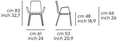 Midj Стул с обивкой и подлокотниками Light sun-id-1481131 - Вид №2