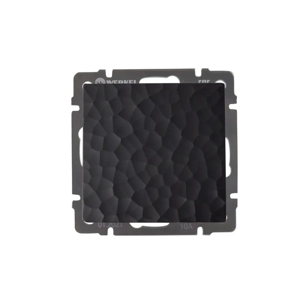 Выключатель проходной встраиваемый Werkel Hammer 1 клавиша цвет черный STLM-2152295