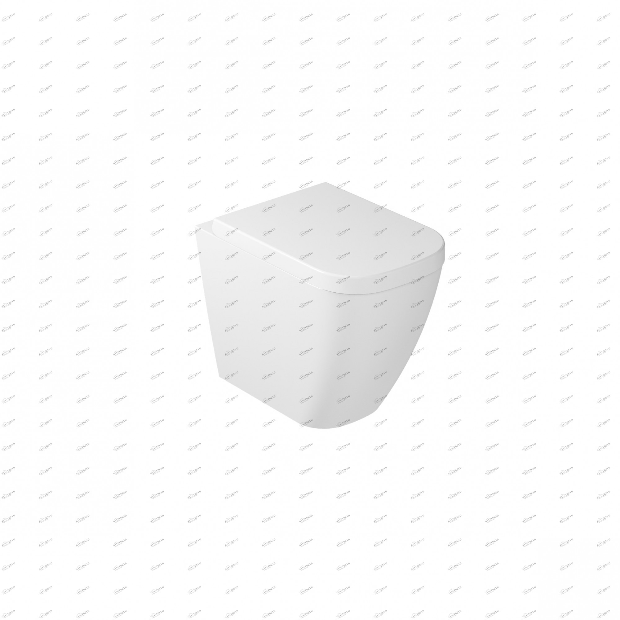 5481V2 Приставной унитаз напольный Белый Galassia MEG11 Италия