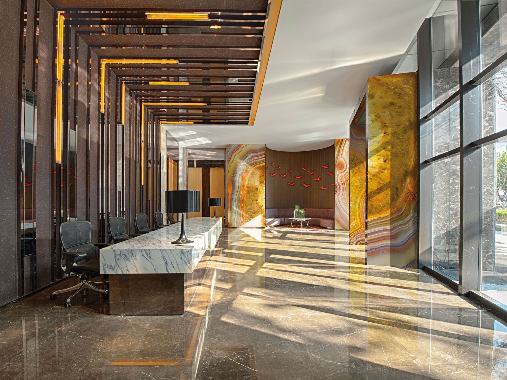 Декоративная панель из алюминия, стекла или ПММА Tecnografica драгоценные камни ARCH-00104246