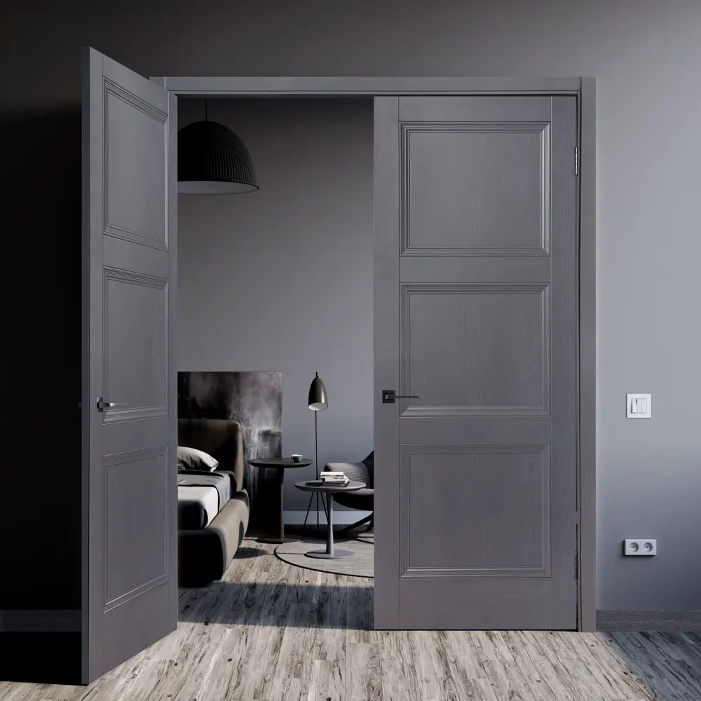 Комплект двери трилло глухая 60x200 см Hardflex цвет грей легно с добором 200 мм 89432048 STLM-2062014 МАРИО РИОЛИ  - Вид №2