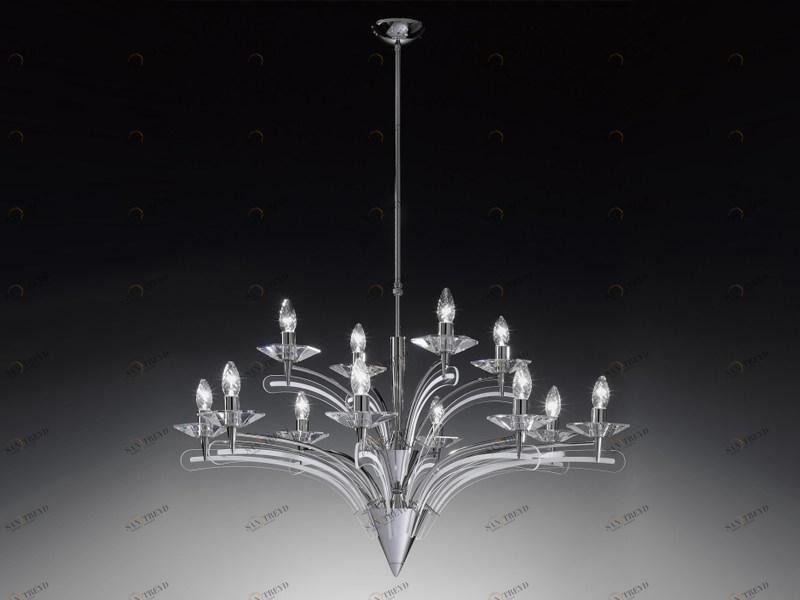 Metal Lux Люстра из стекла с трафаретной печатью Icaro 197.112-198.112