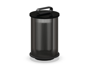 Алюминиевый и стеклянный фонарь